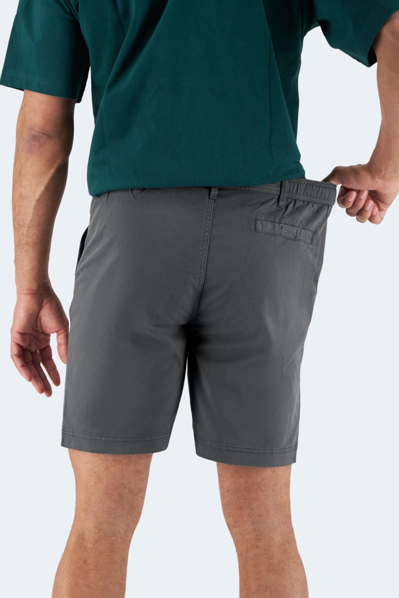 The Volcans Frankster Dark Grey stretch cotton men's chino shorts