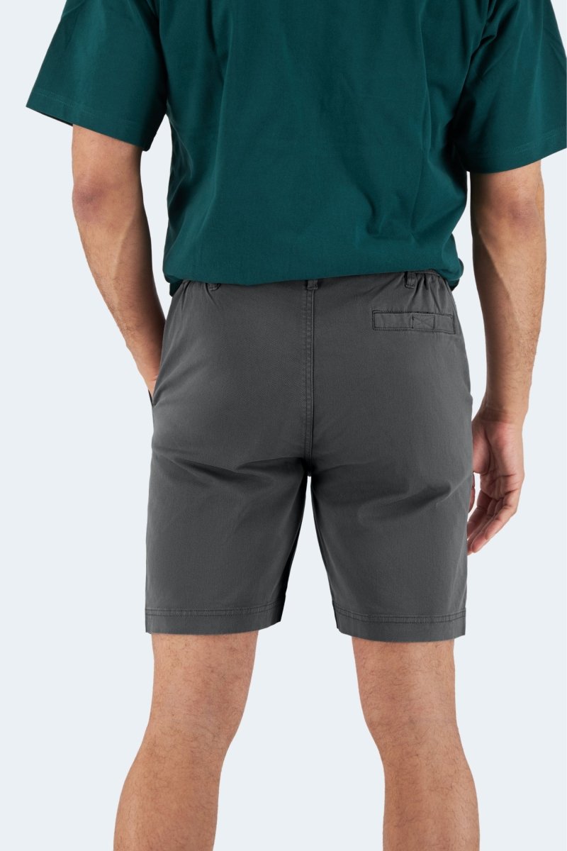 The Volcans Frankster Dark Grey stretch cotton men's chino shorts