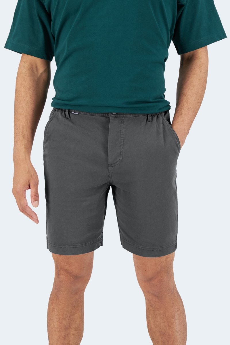 The Volcans Frankster Dark Grey stretch cotton men's chino shorts