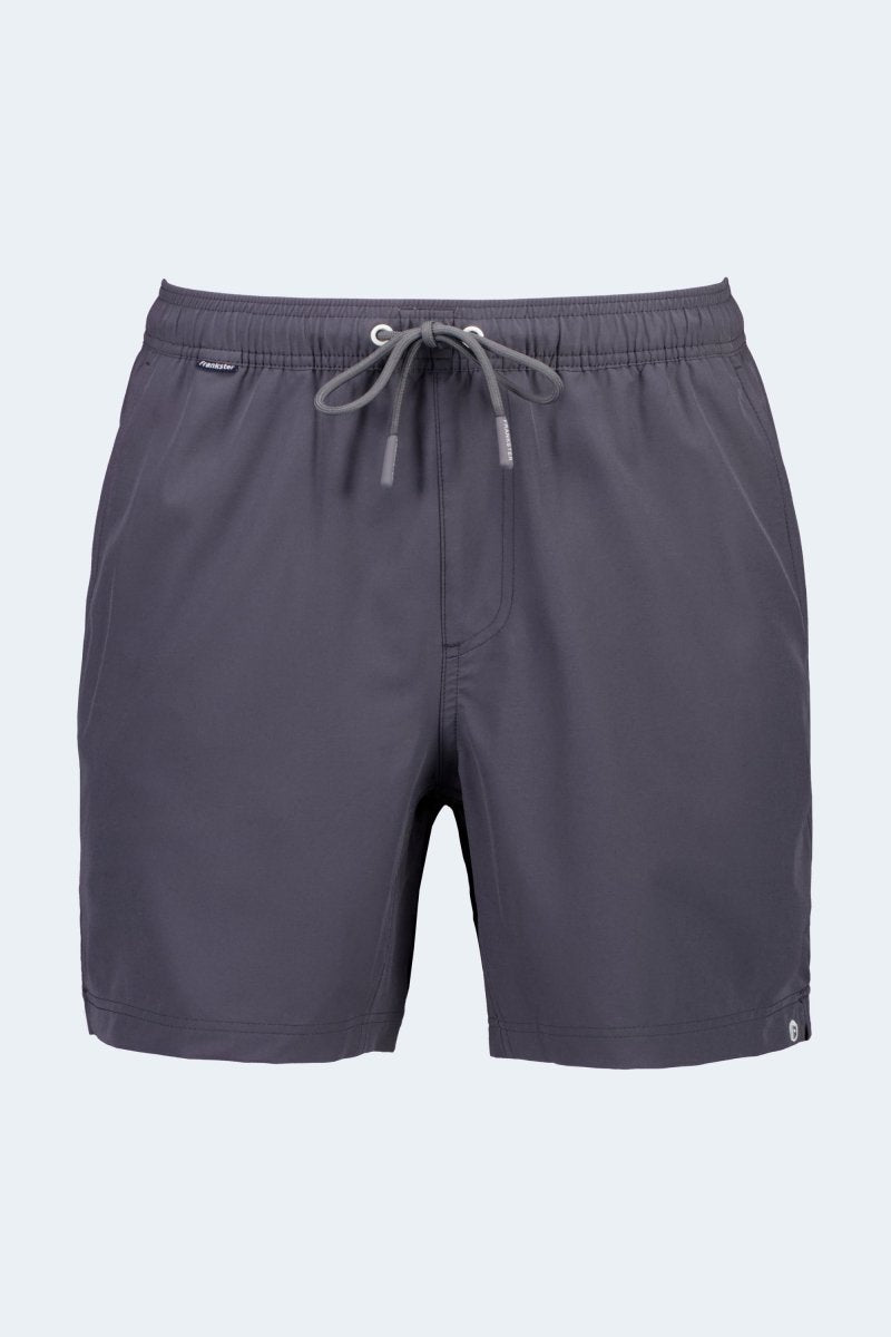 Volcans * The Sporties by Frankster in dark charcoal smooth fabric with an elastic drawstring waistband Men's Shorts
