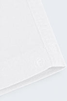 Close-up of white fabric detailing on Whitecaps * The Everydays men's shorts by Frankster, showcasing soft, durable material ideal for all-day comfort.