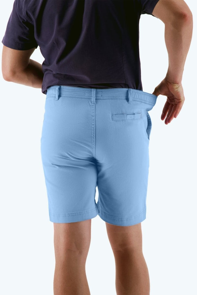 The Cruisers - Frankster light blue stretch cotton men's shorts