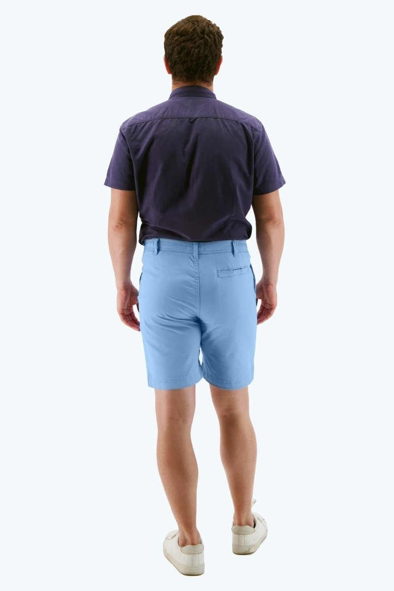 The Cruisers - Frankster light blue stretch cotton men's shorts