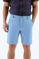 The Cruisers - Frankster light blue stretch cotton men's shorts