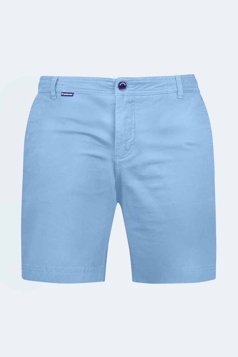 The Cruisers - Frankster light blue stretch cotton men's shorts