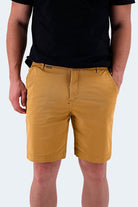 The Goldens - Frankster Stretch Cotton Yellow Brown Men Shorts