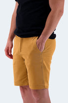 The Goldens - Frankster Stretch Cotton Yellow Brown Men Shorts