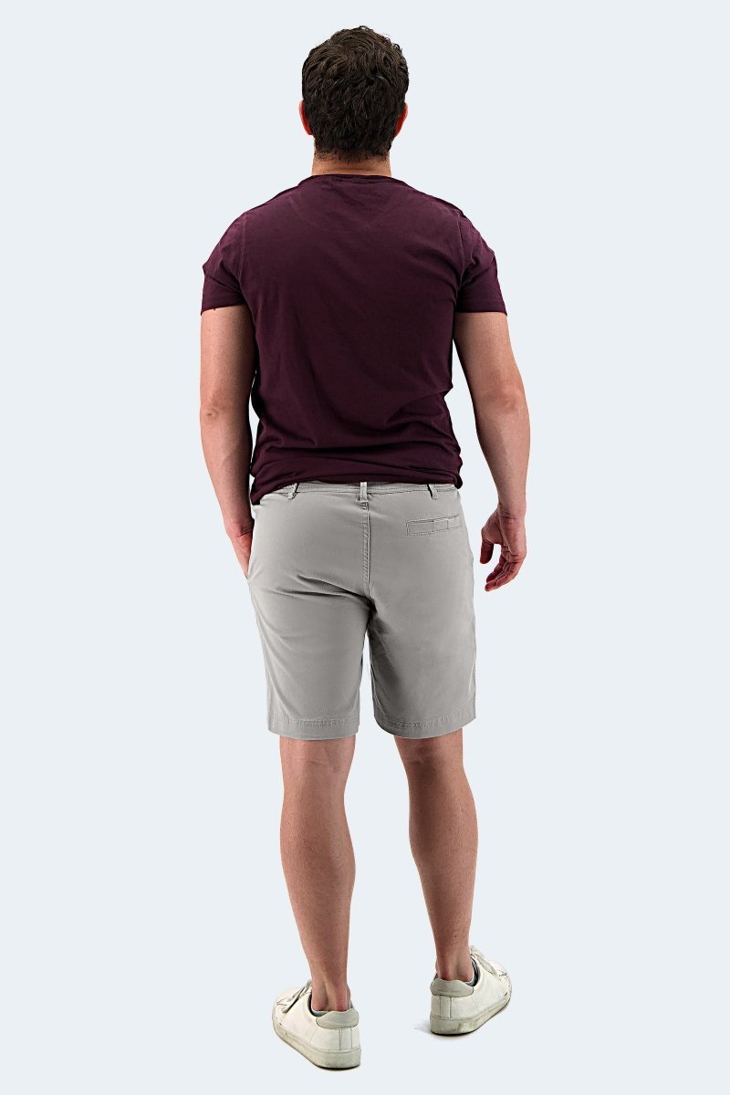 The Lunars - Frankster light grey stretch cotton men's shorts