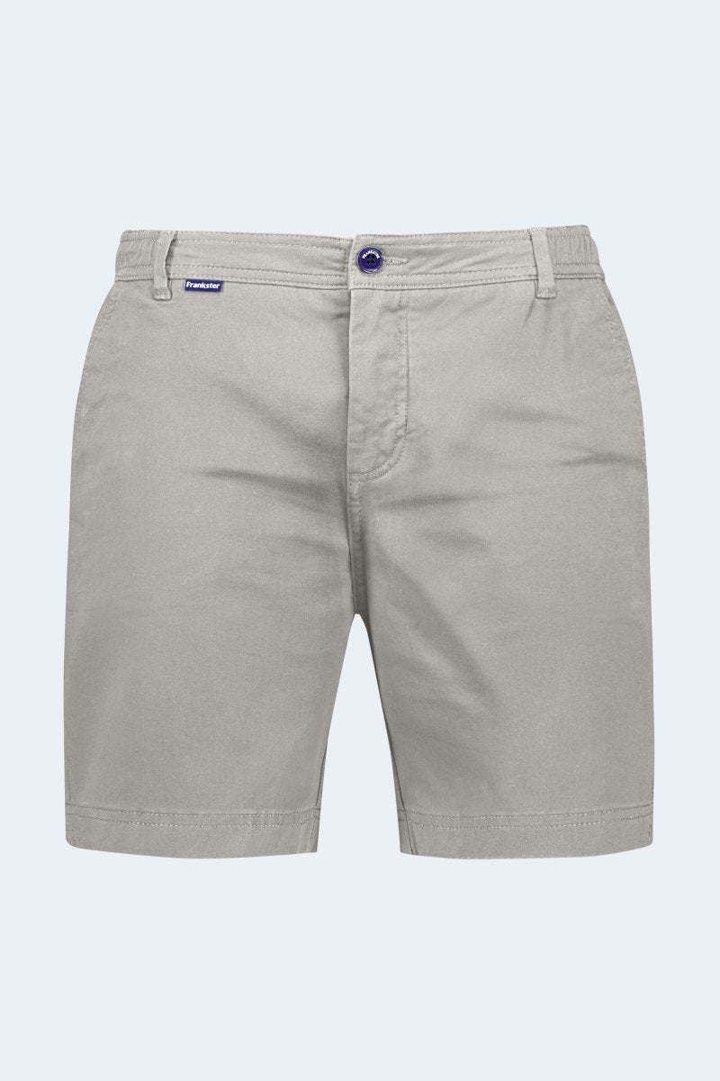 The Lunars - Frankster light grey stretch cotton men's shorts