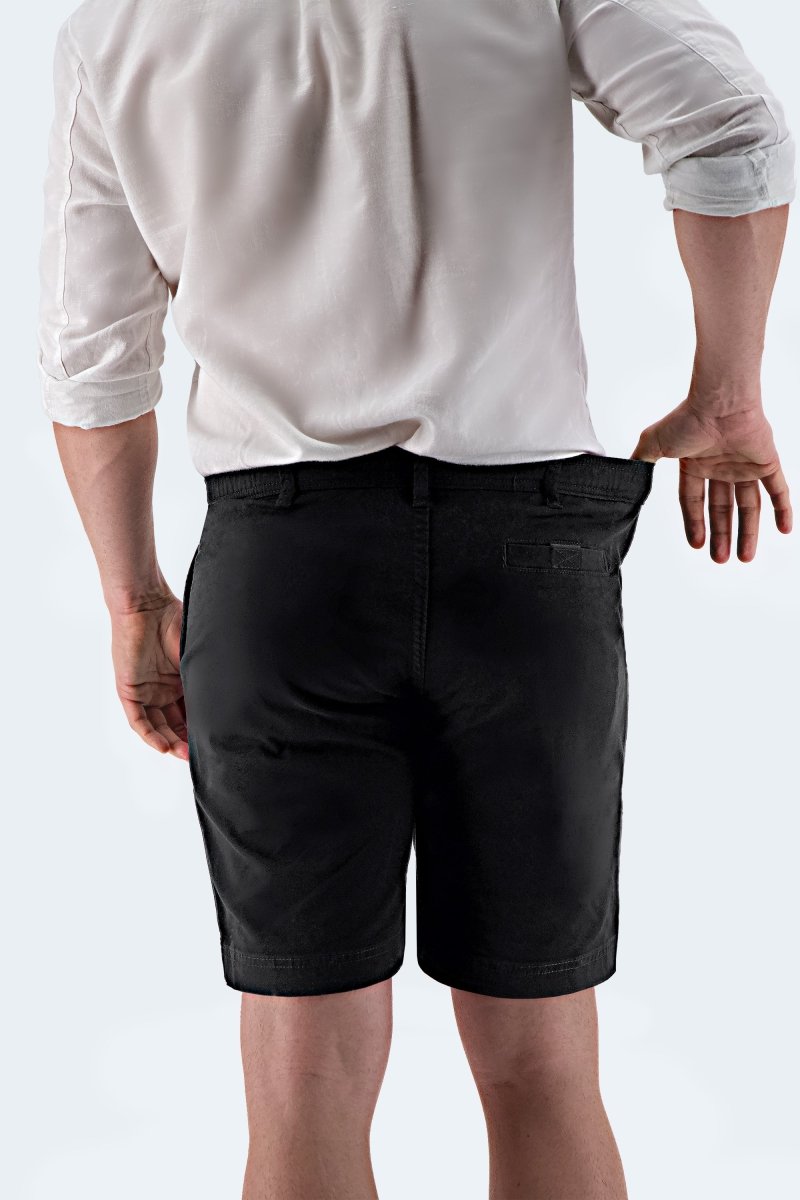 The Midnights - Frankster Stretch Cotton Black Men Shorts