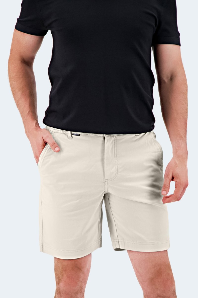 The Mirages - Frankster Stretch Cotton Off White Men Shorts