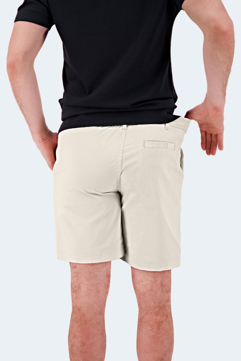 The Mirages - Frankster Stretch Cotton Off White Men Shorts